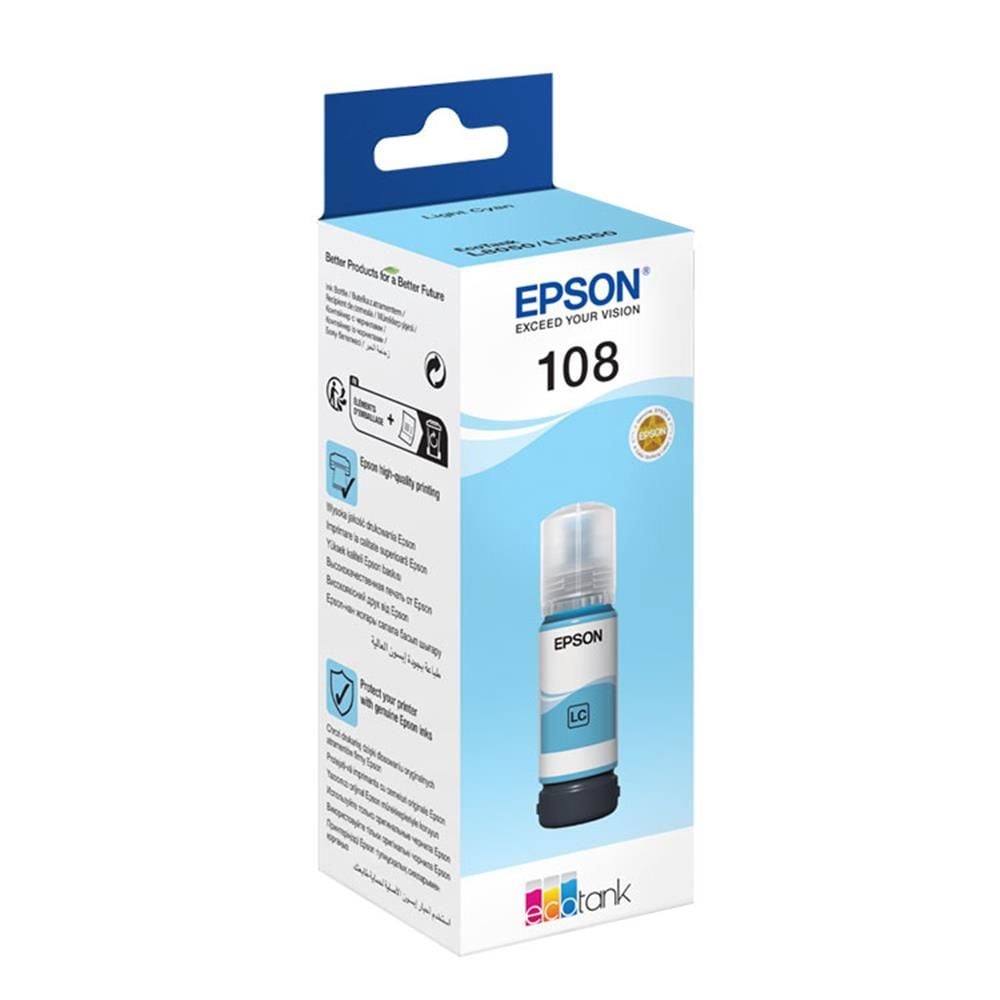 EPSON 108 T09C54 AÇIK MAVİ MÜREKKEP