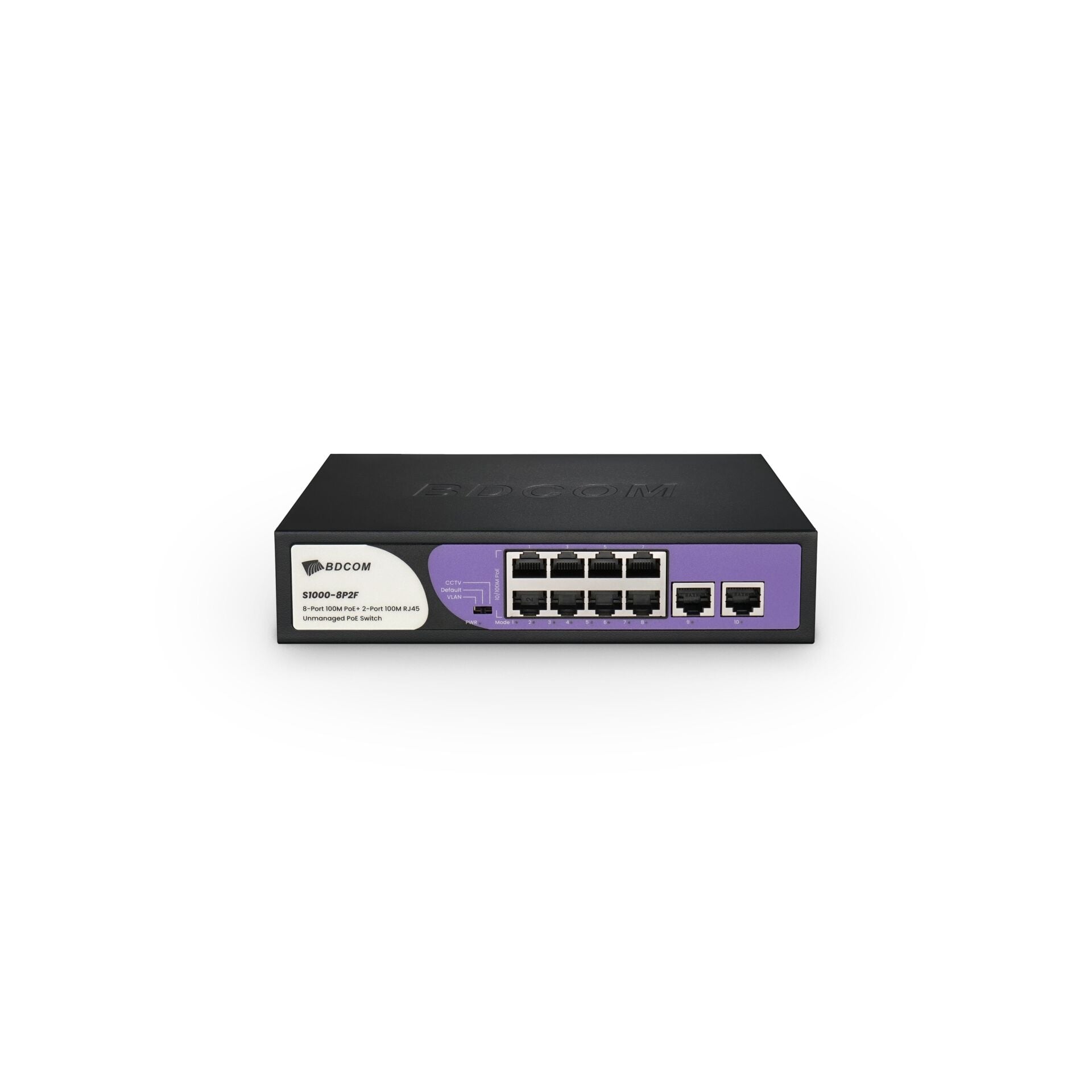 Bdcom S1000-8P2F 8 Port PoE 90W Switch