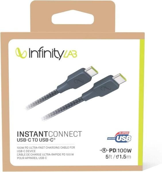 Infinity Lab InstantConnect Kablo USB-A USB-C Mavi 1.5m