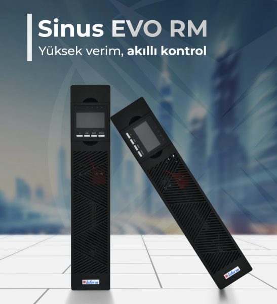 INFORM SINUS EVO 2KVA 5-12DK ONLİNE RACKMOUNT UPS 879011002013
