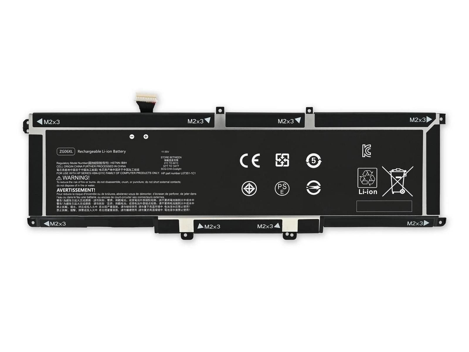 RETRO Hp ZBook Studio G5 Mobile Workstation (Ver.1 - 6 Cell), ZG06XL Notebook Bataryası