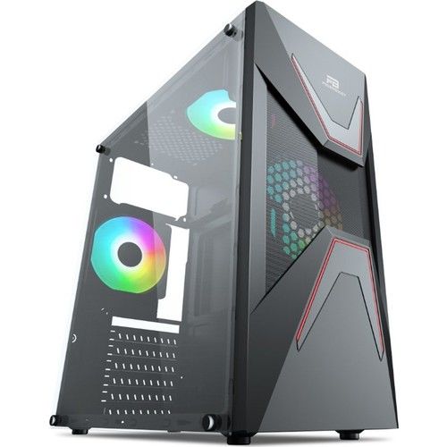 POWER BOOST VK-G3621C PSU'suz 3x12CM RGB FAN MIDI TOWER PENCERELİ 2xUSB2.0/1xUSB3.0 SİYAH KASA