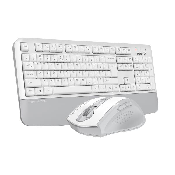 A4 TECH FG2500S PLUS KABLOSUZ MULTİMEDYA BEYAZ/GRİ 2.4 GHz /3200 DPI Q KLAVYE+MOUSE