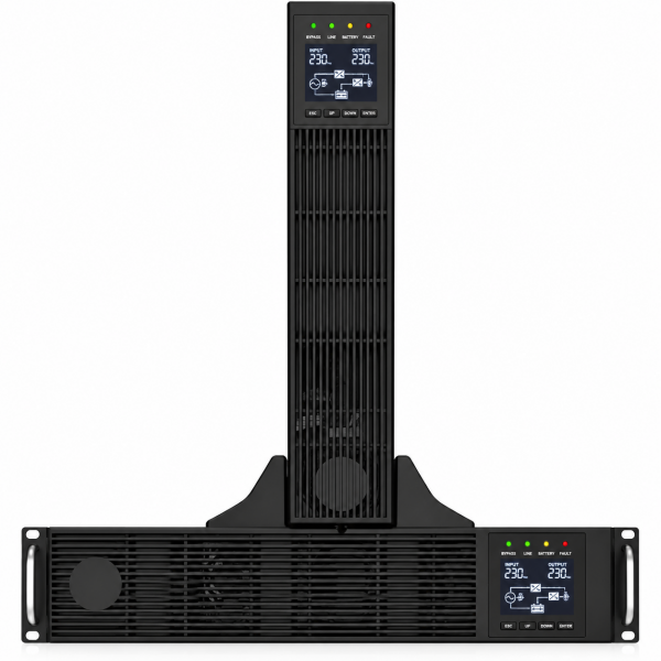 DOTVOLT 3KVA 6x12V/7AH 1F/1F ONLİNE RACKTOWER UPS