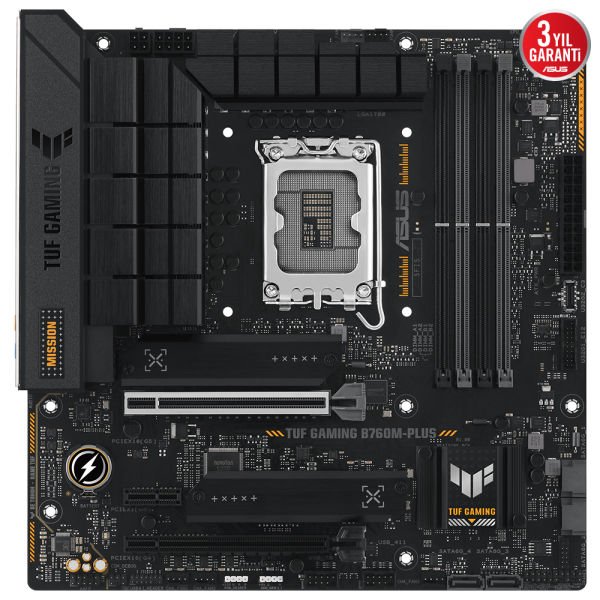 ASUS TUF GAMING B760M-PLUS 2xDDR5 HDMI/DP 2xM.2 1xGLAN 1700P ANAKART