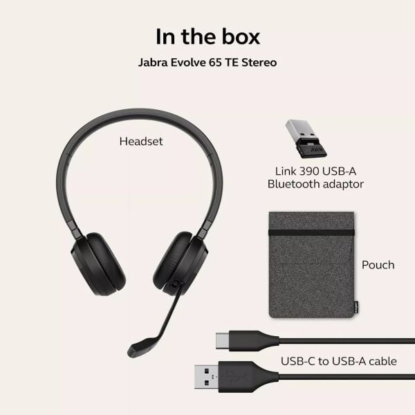 Jabra Evolve 65 TE USB-A Stereo Bluetooth Kulaklık