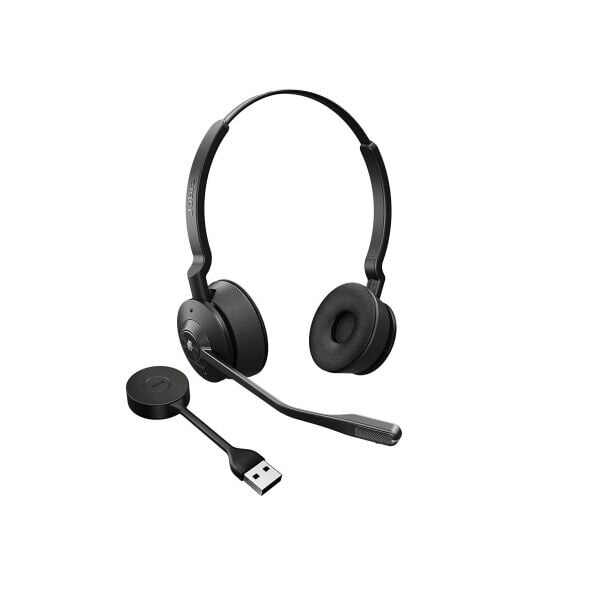 Jabra Engage 55 SE Stereo, USB-A, UC, EMA/APAC Kablosuz Kulak Üstü Kulaklık