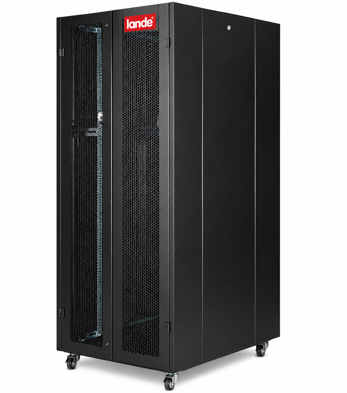 Lande Proline 400P LN-HL42U8010-BL-C 42U 800x1000 Perfore Kapaklı Server Kabinet