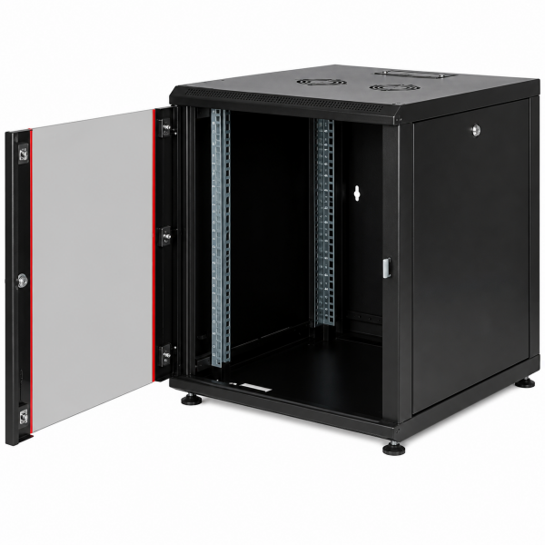 Lande 12U W600mm x D600mm Dikili Tip Kabinet LN-PR12U6060-BL-121
