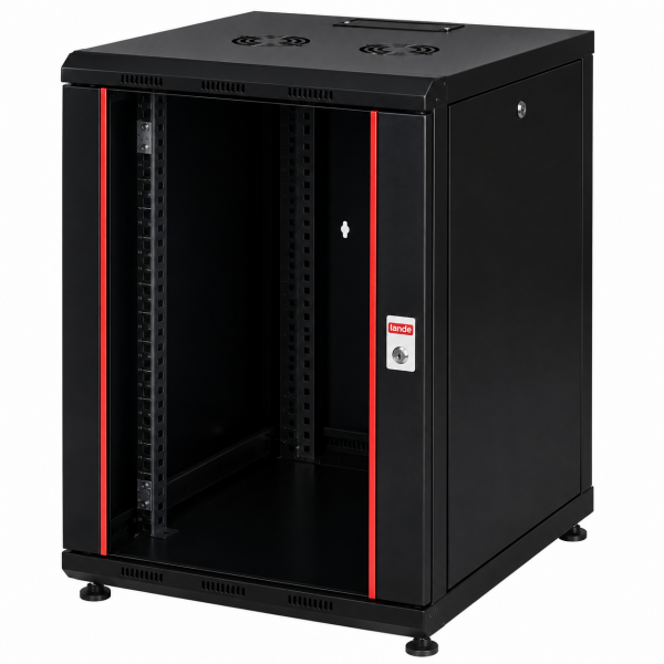 Lande 16U W600mm x D600mm Dikili Tip Kabinet LN-PR16U6060-BL-121