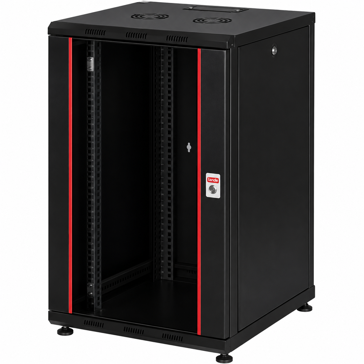 Lande 20U W600mm x D600mm Dikili Tip Kabinet LN-PR20U6060-BL-121