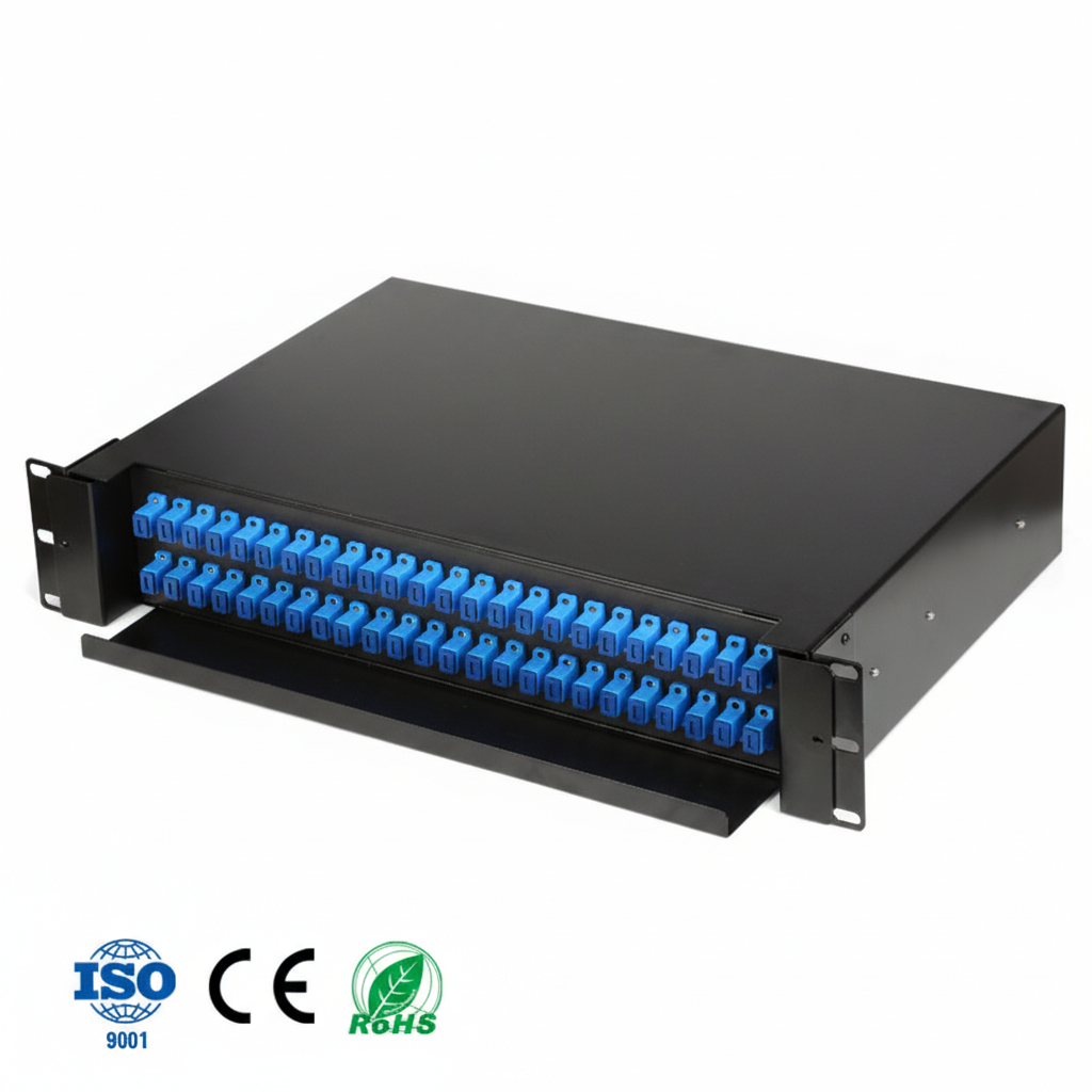 48 Core SC-UPC Hazır Panel - 2U Rack