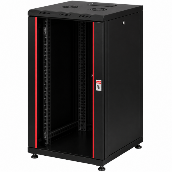 Lande 22U W600mm x D600mm Dikili Tip Kabinet LN-PR22U6060-BL-121