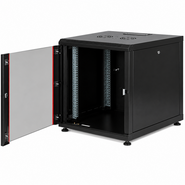 Lande 12U W600mm x D800mm Dikili Tip Kabinet LN-PR12U6080-BL-121