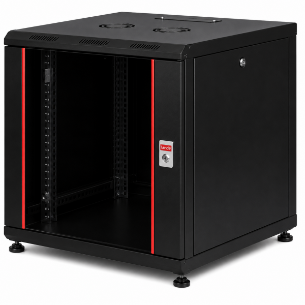 Lande 12U W600mm x D800mm Dikili Tip Kabinet LN-PR12U6080-BL-121