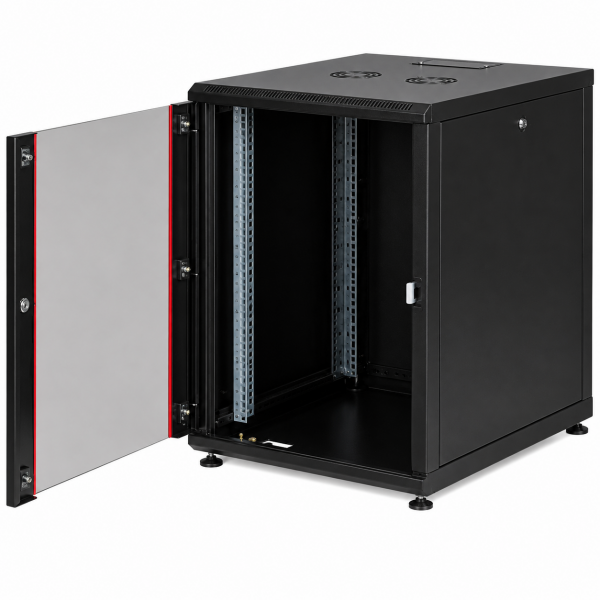 Lande 16U W600mm x D800mm Dikili Tip Kabinet LN-PR16U6080-BL-121