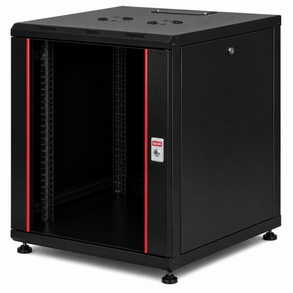 Lande 16U W600mm x D800mm Dikili Tip Kabinet LN-PR16U6080-BL-121