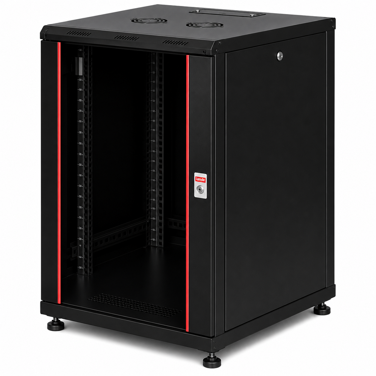 Lande 20U W600mm x D800mm Dikili Tip Kabinet LN-PR20U6080-BL-121