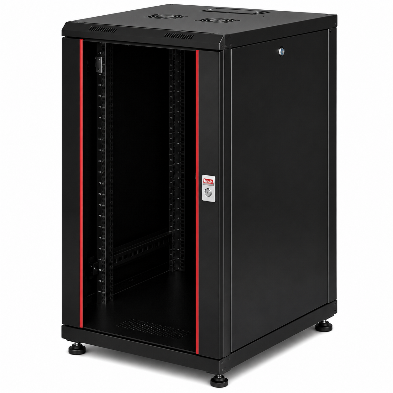 Lande 22U W600mm x D800mm Dikili Tip Kabinet LN-PR22U6080-BL-121