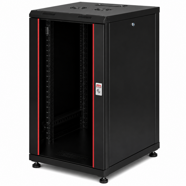 Lande 22U W600mm x D800mm Dikili Tip Kabinet LN-PR22U6080-BL-121
