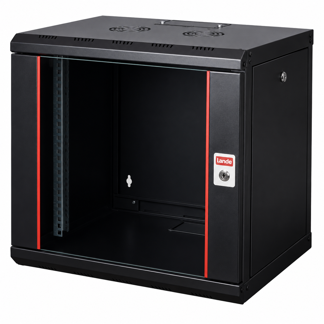Lande 12U 19'' W600mm x D450mm Duvar Tipi Kabinet LN-PR12U6045-BL