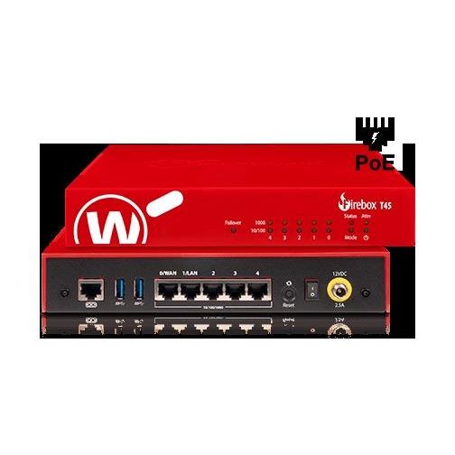 WATCHGUARD FIREBOX T45-POE + 3 YIL LİSANS UCRETSİZ KURULUM DESTEĞİ