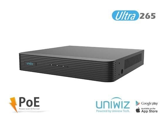UNIWIZ NVR-108E2-P8 8 KANAL POE VGA/HDMI H265 NVR KAYIT CİHAZI