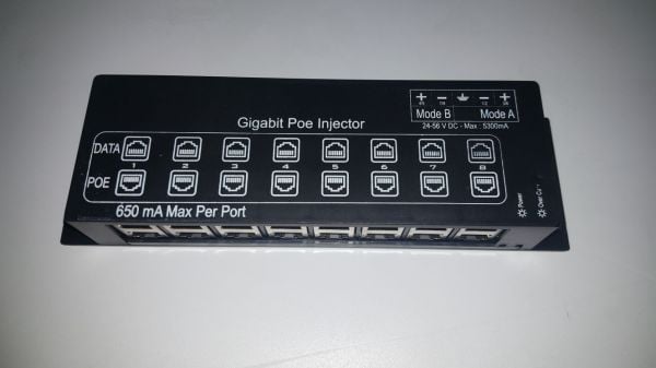 8 PORT Gigabit POE INJECTOR Panel / Yerli Üretim