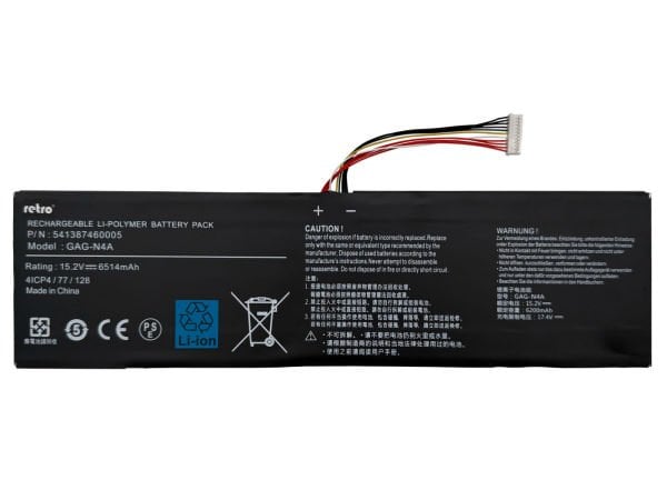 RETRO Gigabyte G-Style GAG-N4A Notebook Bataryası
