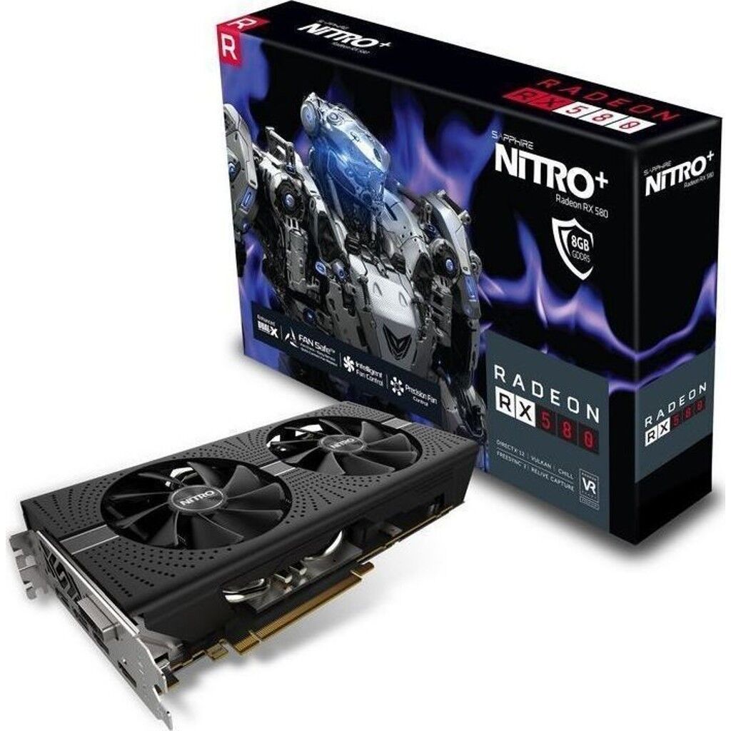SAPPHIRE Radeon RX 580 4G D5 Nitro+ OC 4GB 256Bit GDDR5 MINING BTC