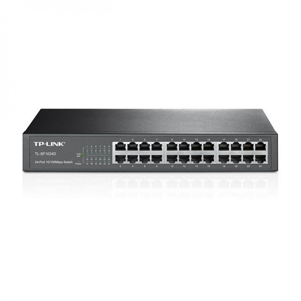 TP-LINK TL-SF1024D 24 PORT 10/100 YONETILEMEZ RACKMOUNT SWITCH