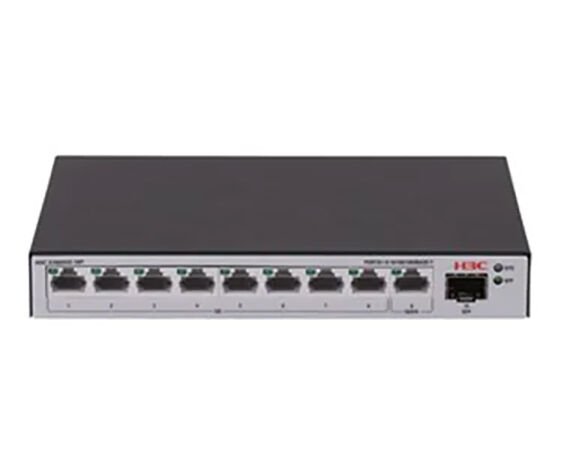 H3C Aolynk S1600V2-10P L2 Ethernet Switch with 9*10/100/1000BASE-T Ports and 1*100M/1G SFP Port, (AC)