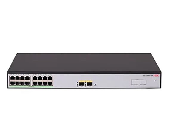 H3C Aolynk S1600V2-18P L2 Ethernet Switch with 16*10/100/1000BASE-T Ports and 2*100M/1G SFP Ports, (AC)