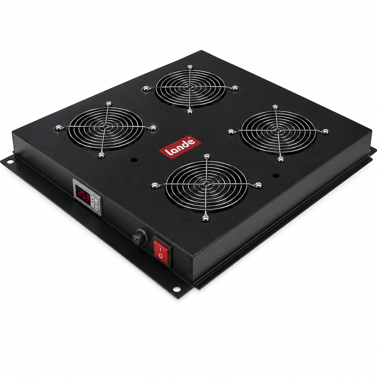 Lande 4'Lü Fan Modülü Dijital Termostat Switchli Dikili Tip İçin LN-FAN-THD-4FFS-CC