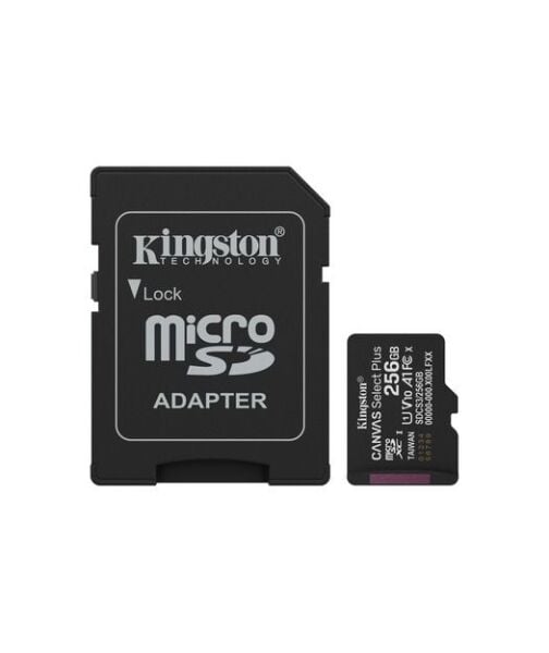 256GB microSDXC Canvas Select Plus Gen3 150MB/s A1 Card + Adapter