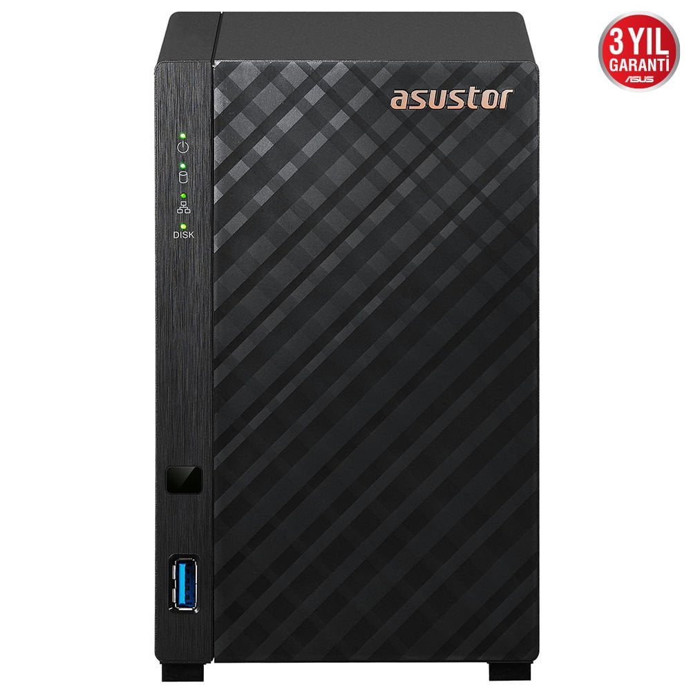Asustor AS1102TL 1GB DDR4 2 Bay NAS Depolama Ünitesi