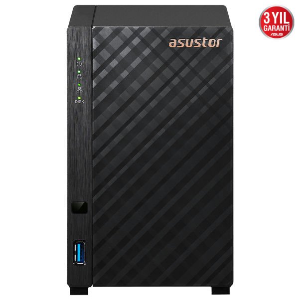 Asustor AS1102TL 1GB DDR4 2 Bay NAS Depolama Ünitesi