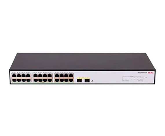 H3C Aolynk S1600V2-26S L2 Ethernet Switch with 24*10/100/1000BASE-T Ports and 2*1G/10G SFP+ Ports, (AC)