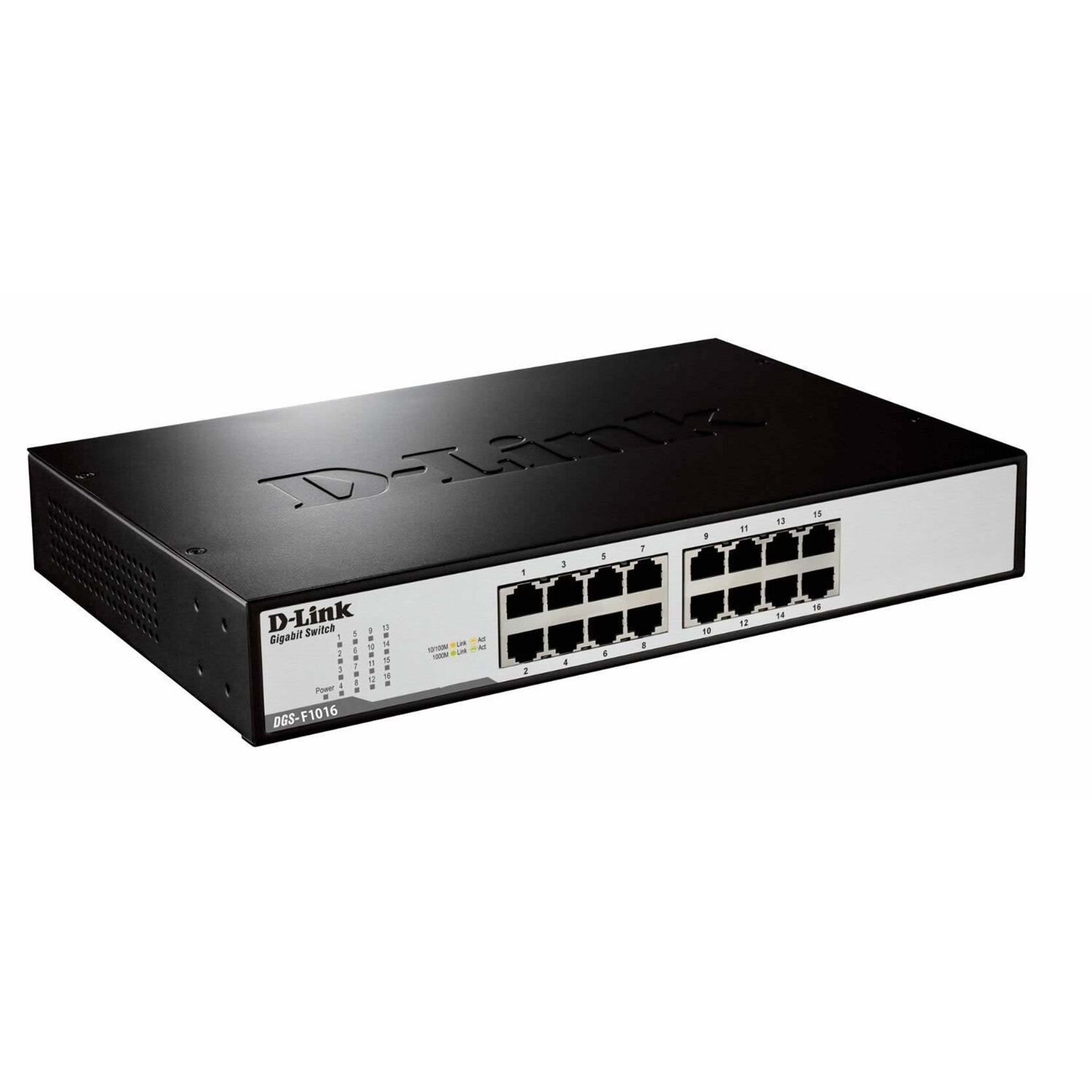 D-Link 16 Port DGS-F1016/E Gigabit Yönetilemez Switch