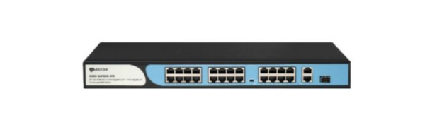 BDCOM S1200-24P2G1S 24 PORT 10/100 24 PORT POE 2 PORT UPLINK + 1 SFP 280W YONETILEMEZ RACK MOUNT SWITCH