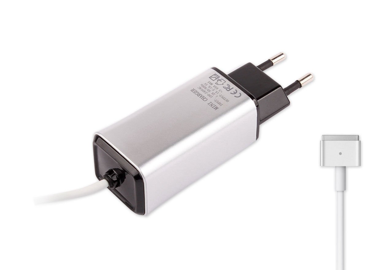 RETRO-Color, Apple MacBook 45W-60W MagSafe 2 Mini Adaptör - Silver