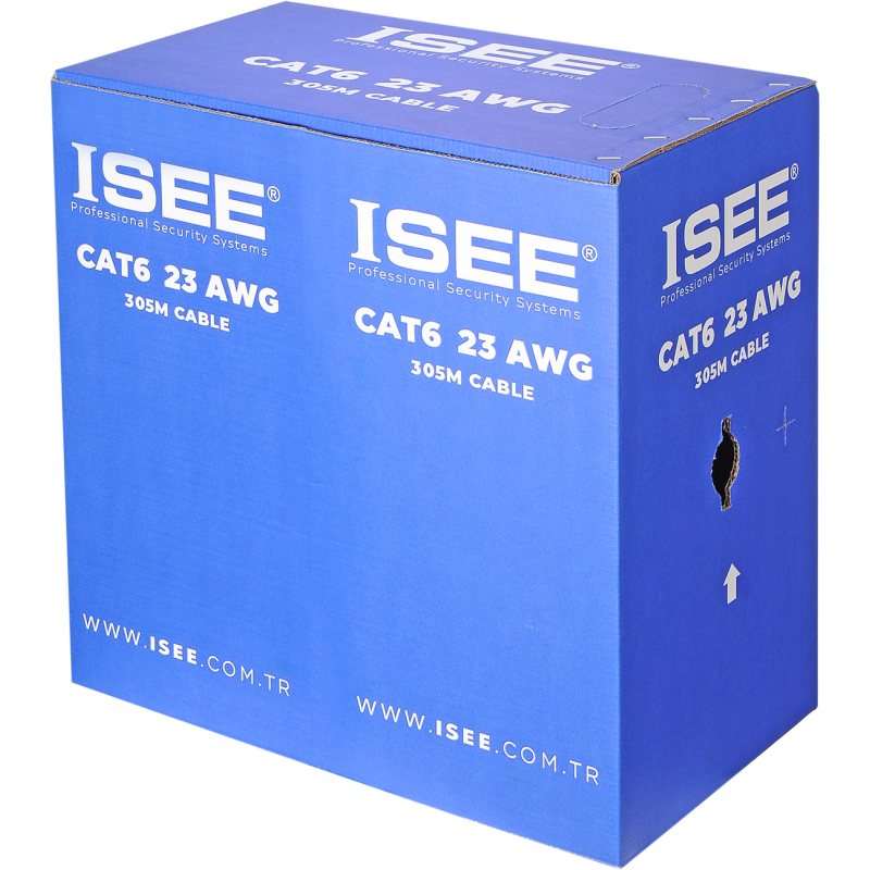 ISEE KABLO CAT6 U/UTP 23 AWG CU LSZH (305M KUTU)