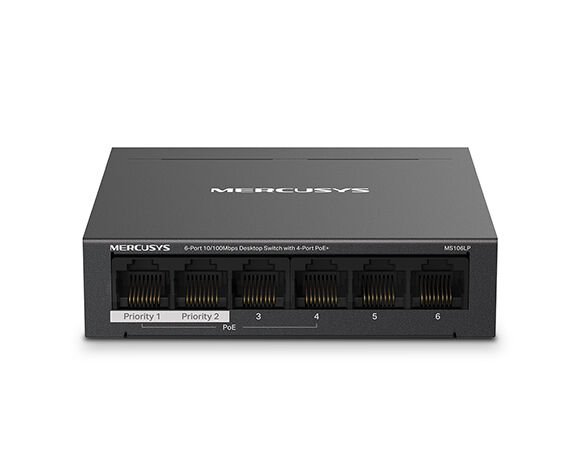 Mercusys MS106LP 6-Port10/100 MbpsDesktSwtch 4poe+