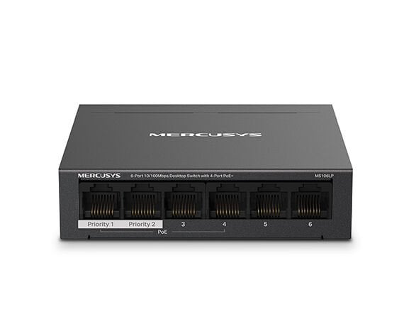 Mercusys MS106LP 6-Port10/100 MbpsDesktSwtch 4poe+