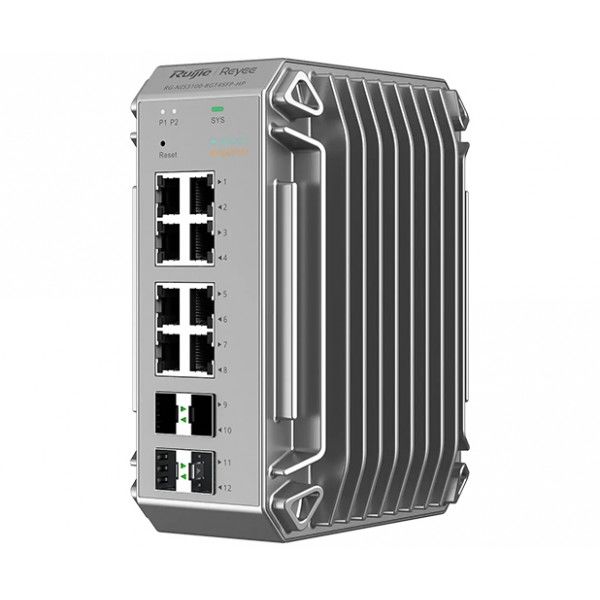 Ruijie Reyee RG-NIS3100-8GT4SFP-HP 8 Port Gigabit PoE + 4GE SFP Endüstriyel Switch