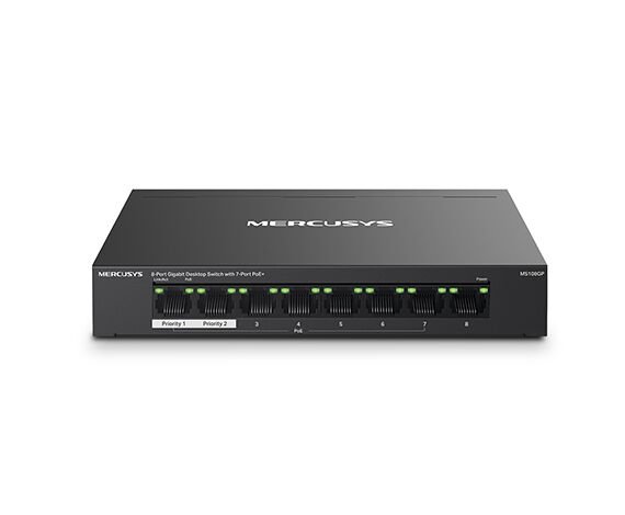 Mercusys MS108GP 8-Port GigabitDesktopSwitch 7poe+