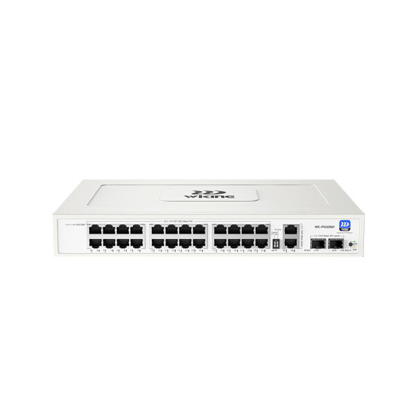 WI-TEK WIKING WK-PS328GF 24 PORT 10/100/1000 16 PORT POE 2 PORT UPLINK +2 SFP 285W YONETILEMEZ RACK MOUNT SWITCH