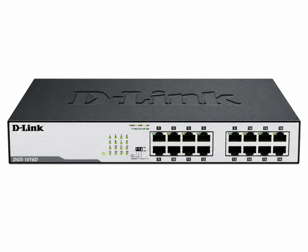 D-Link DGS-F1016 16 Port Gigabit Unmanaged Ethernet Switch