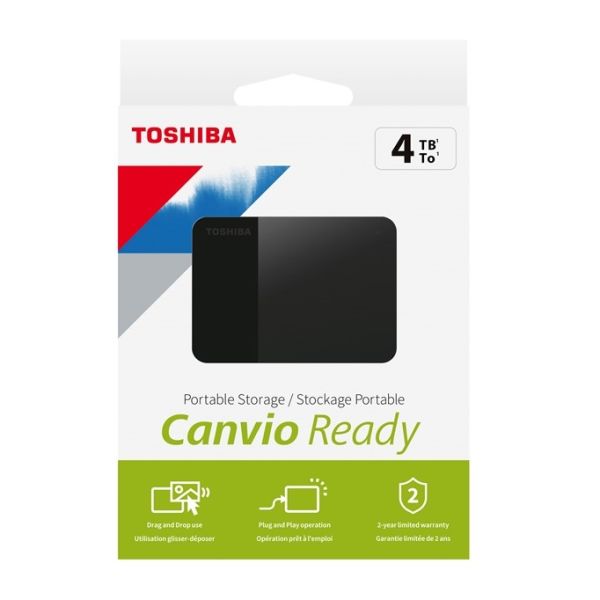 TOSHIBA CANVIO READY 4TB USB3.2 2.5'' HARICI HDD HDTP340EK3CA