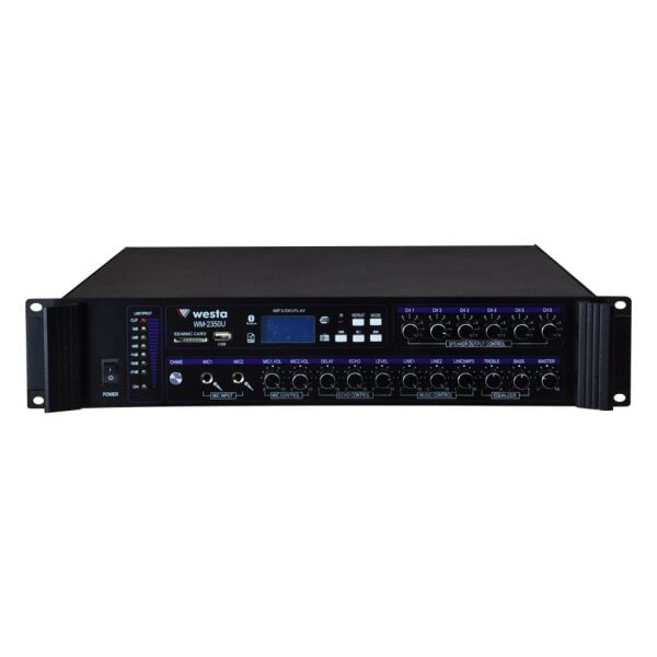 WESTA WM-2350U 350W 6 BÖLGELİ MIXER AMFI